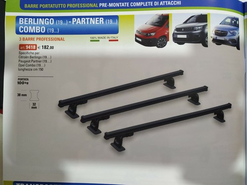 Barre portatutto professionale - barre,