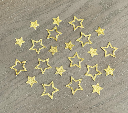 Glitter stars confetti table - glitter,