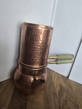 Caffettiera Napoletana In Rame Sbalzato Vintage , Moka