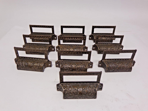 Antico set dieci cassetti - di,