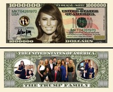 MELANIA TRUMP BILLET MILLION