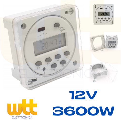 Timer digitale settimanale - timer, 12v