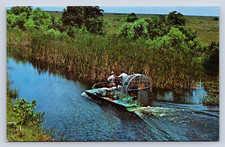 Cartolina d'epoca Airboat