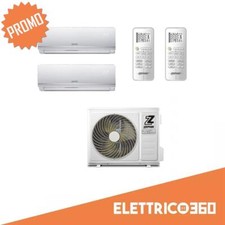CLIMATIZZATORE WI-FI ZEPHIR DUAL UNITA' ESTERNA + 2 SPLIT DA INTERNO 9000 BTU