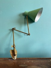 Rare Wall Lamp Stilux Brass