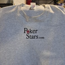 T-shirt Poker Stars .com vintage grande