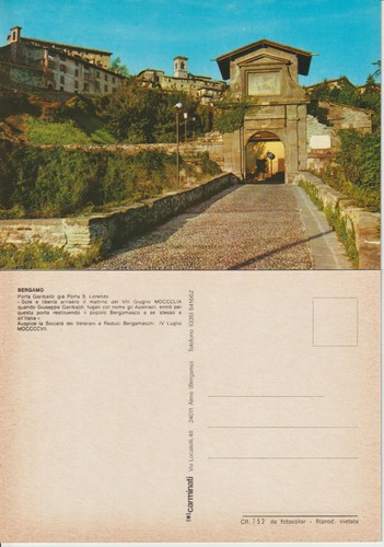 Cartolina bergamo città - bergamo,