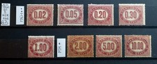 ITALY REGNO 1875 FRANCOBOLLI DI STATO COMPLETA  NUOVA - 8 STAMPS NEW**/*