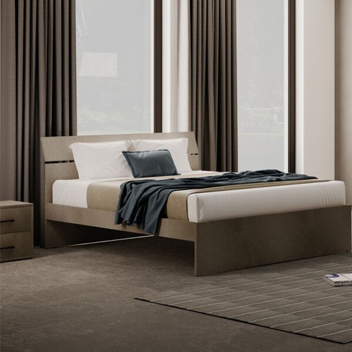 Letto matrimoniale legno - legno, 2