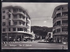 Cartolina Valdagno Via C. Colombo Bar Nazionale ANIMATA EB857