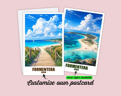 Formentera cartolina poster - formentera,