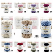 GOMITOLO RICAMO UNCINETTO FILATO ISABELLA Braidy 2mm 250gr/250mt colori a scelta