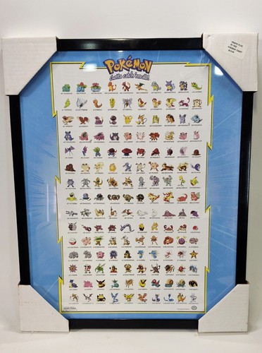 Pokemon 1998 poster vintage - pokemon,
