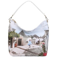 YNot hobo borsa a spalla doppia tracolla stampa Alice in Trulli YES618S4 -50