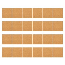  30 sottobicchieri in sughero: fogli quadrati autoadesivi da 4 pollici in