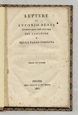 Lettere di Antonio Benci