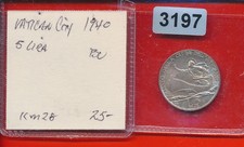 VATICAN 1940 - BU - 5 LIRA