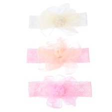  Fasce per in pizzo con disegno floreale 3 pezzi Fasce per in pizzo elastico per