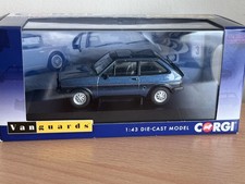 Corgi Vanguards scala 1:43 VA12504 Ford Fiesta MK1 XR2 blu Caspian