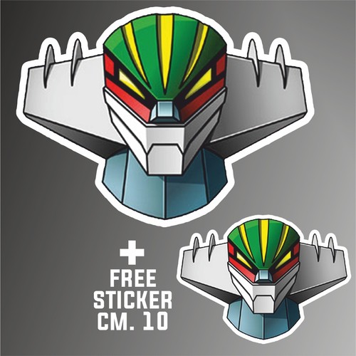 Adesivo jeeg robot - adesivo,