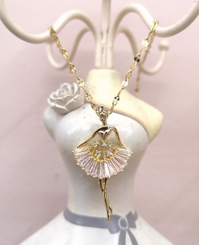 Collana ballerina acciaio - collana, e