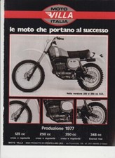 advertising Pubblicità-MOTO VILLA 250/350 SD 1977 MOTOITALIANE ENDURO  EPOCA