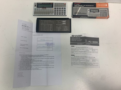 Pocket computer sharp 1430h - computer, pc-1430h