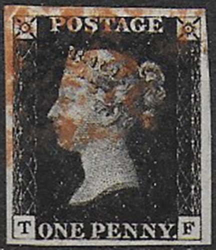 1840 great britain - penny, black