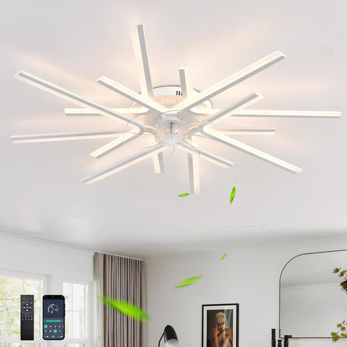 Moderno lampadario ventilatore - moderno,