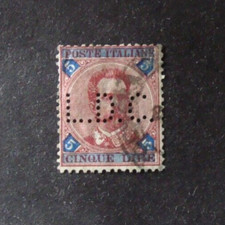 perfin-perforato  Francobollo