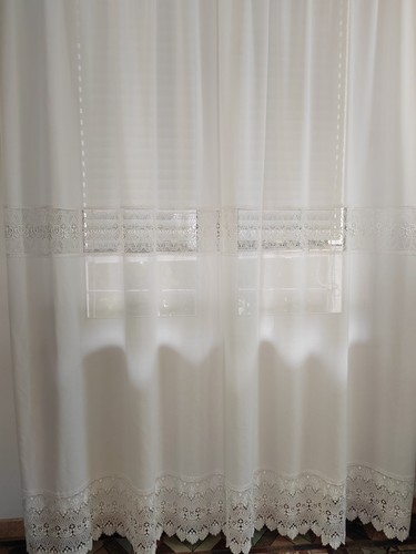 Tenda con inserti macramè - inserti, in