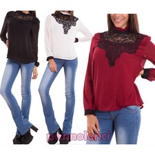 Maglia donna velata ampia