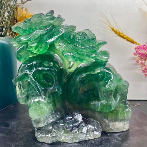 Teschio fluorite naturale - , 7,05