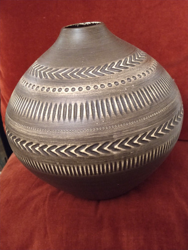 Grande vaso decorativo etnico