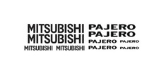 Adesivo Mitsubishi  Auto   - 10 adesivi Mitsubishi   Pajero Adesivi  -   Pajero