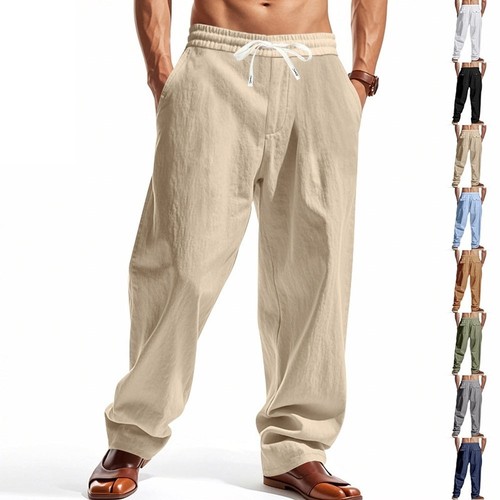Pantalone uomo lino casual