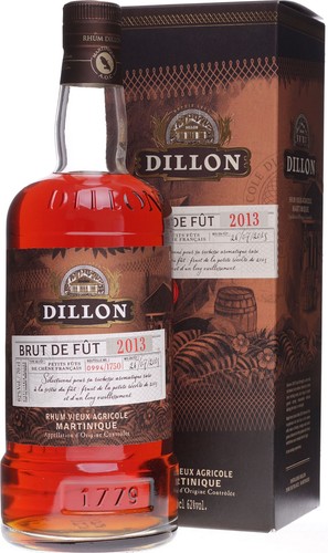 Rhum dillon brut fût 2013 - rhum,