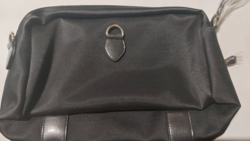 Pochette nera tessuto - nera,