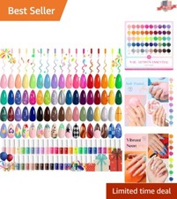 Vibrant 50 Color Gel Nail Art
