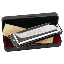 Armonica a bocca 10 fori con scatola C Dur Blues Harp armonica regalo bambini inizi