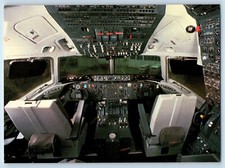 Cartolina Svezia DC-10 cabina di pilotaggio aereo Japan Airlines foto c1950's