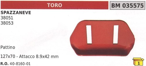 Pattino 127x70 attacco - 127x70,