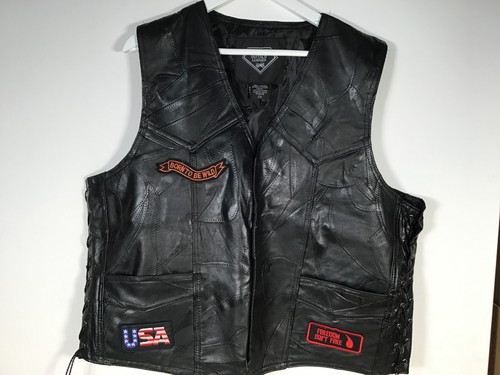Giubbotto uomo nero - moto, pelle