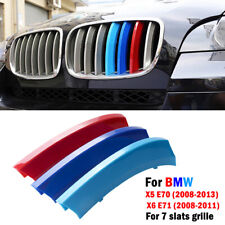 Per BMW X5 08-13 X6 08-11 Griglia Renale Gill M Sport 3 Colori Copertura Strisce Clip