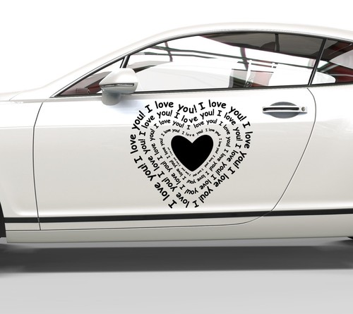 Adesivo love you - love,