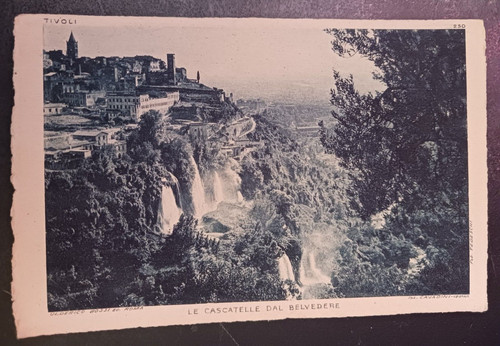 Cartolina vintage tivoli - cartolina,