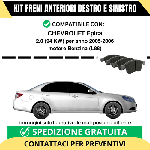 Pastiglie freno anteriori per - anteriori,