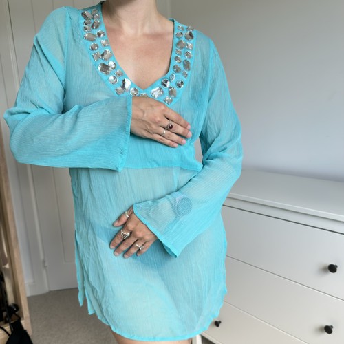Abito vintage blu - , acqua