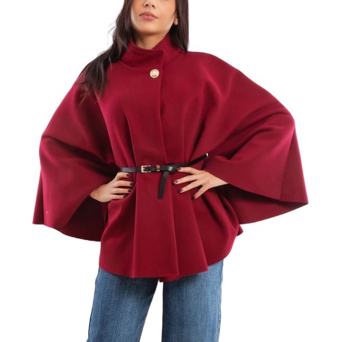 Poncho elegante donna cintura - poncho,