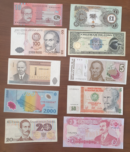 Lotto banconote diverse del - lotto,